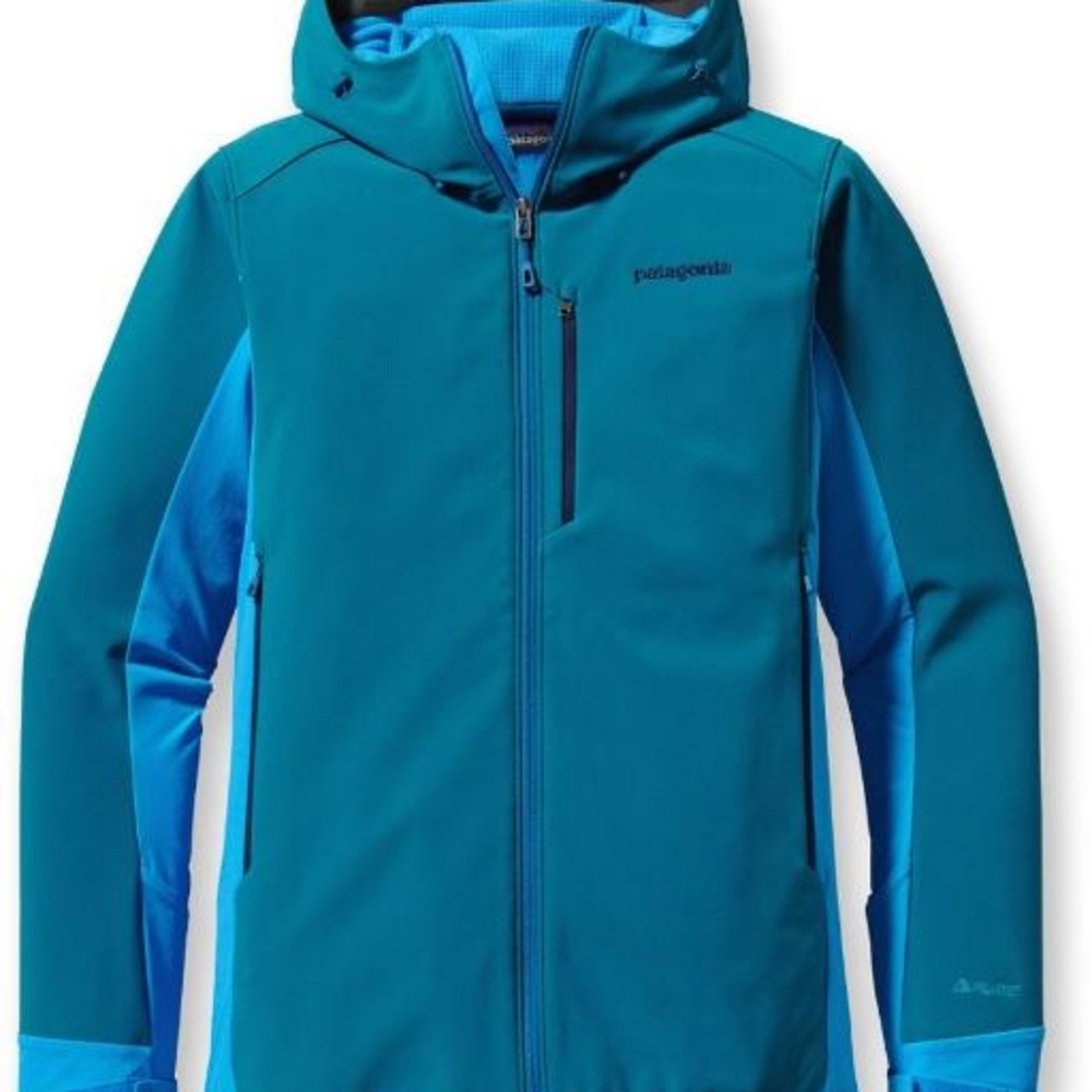 Turquoise Patagonia Adze Hybrid Hoodie